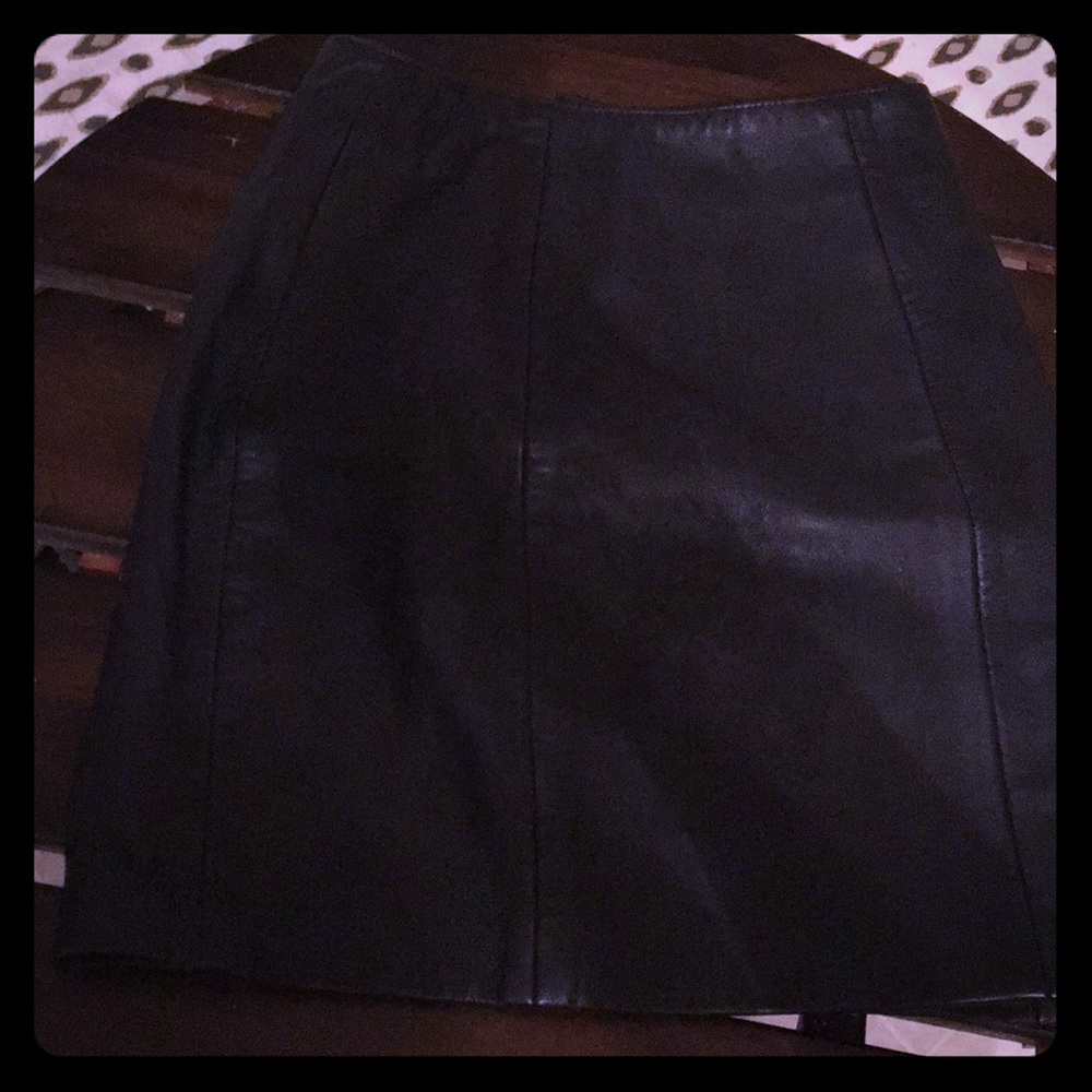 Vintage leather skirt